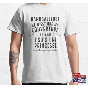 Handball Player Thats Just My Cover Classic Tshirt Unisex Tee